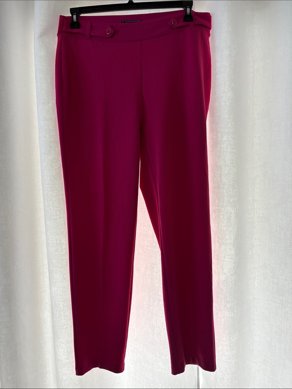NYCC Women's Vibrant Fuchsia Straight-Leg Ponte Pants